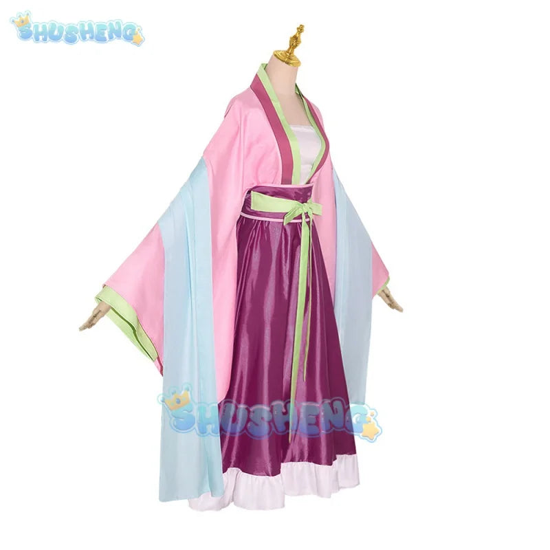 Maomao Kostüm Cosplay Yukata Kimono Anime Apotheker Tagebücher Kusuriya no Hitorigoto Teeparty-Version