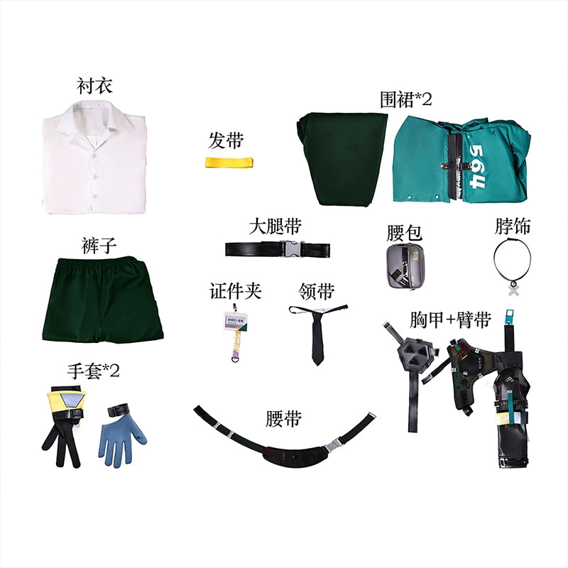 Asaba Harumasa Cosplay Game Zenless Zone Zero Costume Male Boys Uniform Gloves Belt Headband Men Disguise Halloween Suit