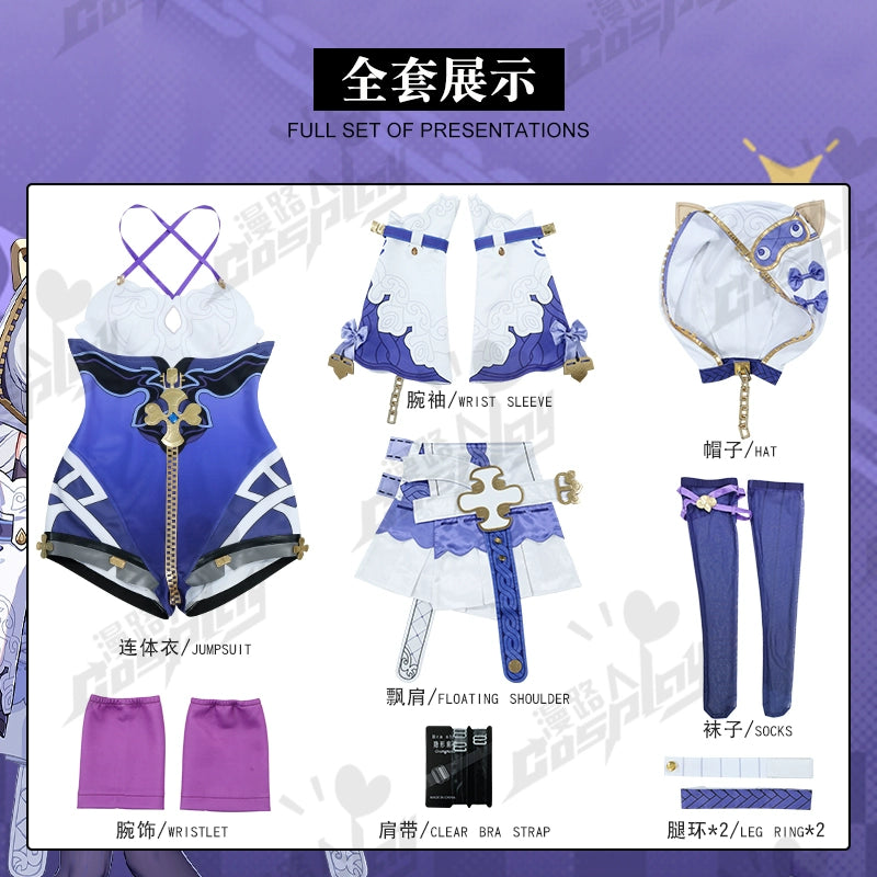 Theresa Apocalypse Cosplay Game Honkai Impact 3 Costume Accessories Wig Props Set Christmas Convention Party Carnival Uniforms