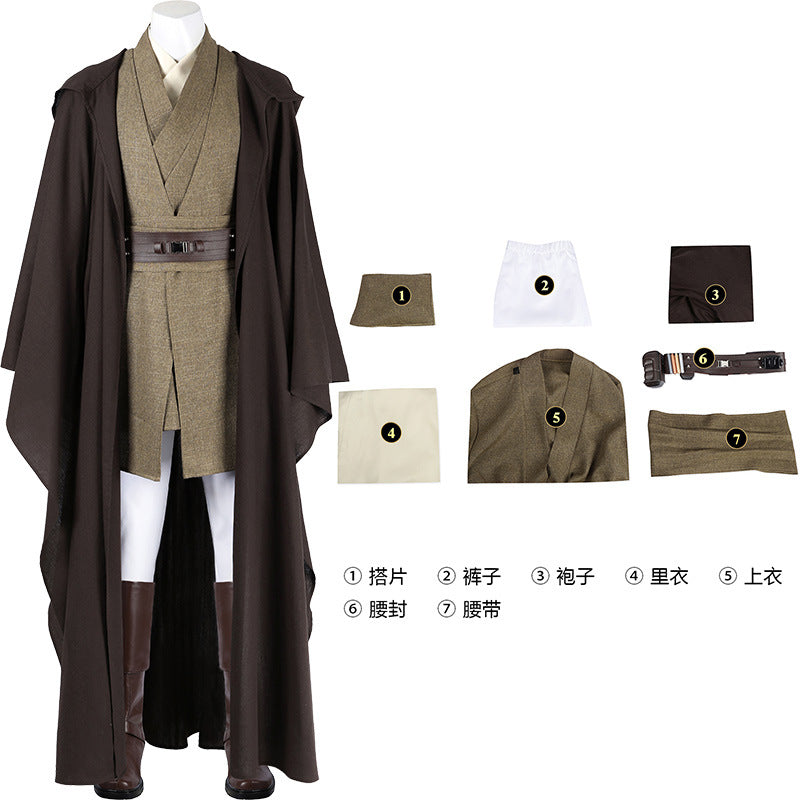 Star Wars Mace Windu Cosplay Mace Costume for Men Adult Anime Outfit Halloween Party