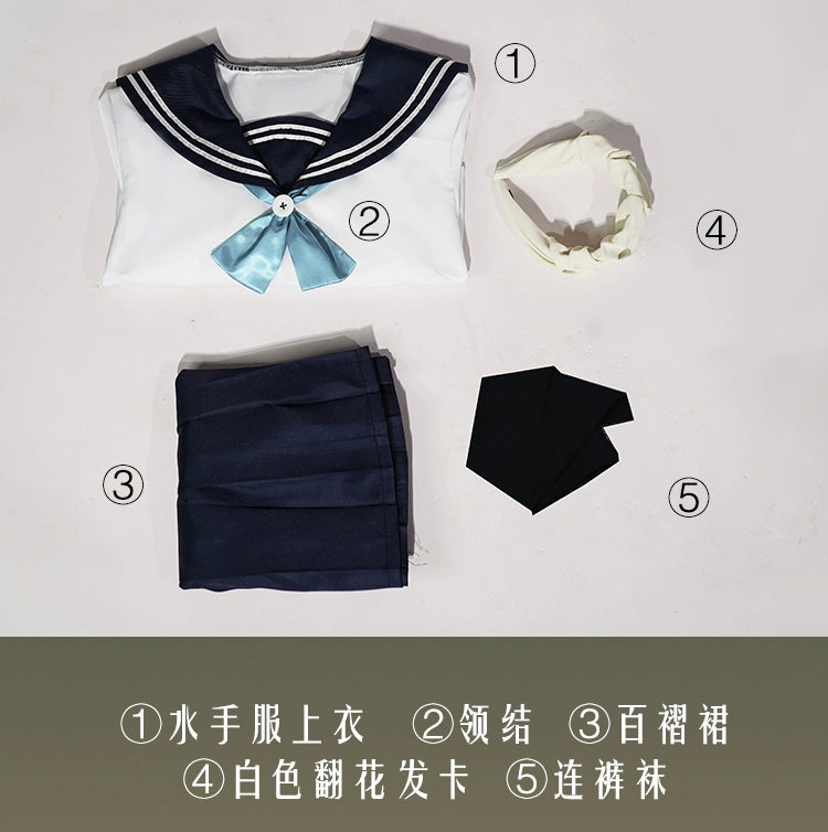 Amanai Riko Cosplay Costume Jujutsu Kaisen JK Uniform Skirt For Girls Costume Accessories Japanese Anime Sailor Suit COS