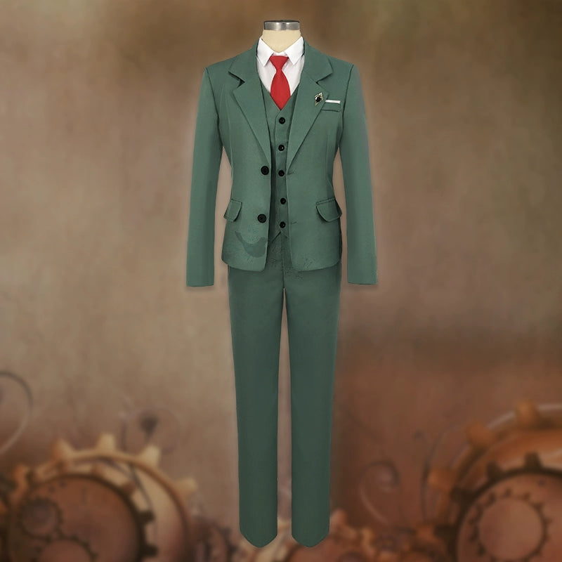 Loid Forger Cosplay Costume Men Anime Suit Blond Wig Twilight Outfit Hat Halloween Party Clothes
