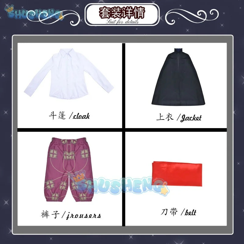 One Piece Trafalgar D. Water Law Cosplay Kostüm Kimono Robe Ganzanzug Outfits Halloween Karneval Kostüme