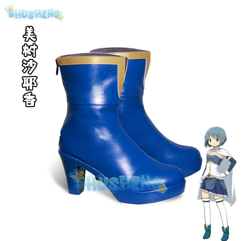 Puella Magi Madoka Magica cos Miki Sayaka Cosplay Anime Charakter Requisiten Schuhe