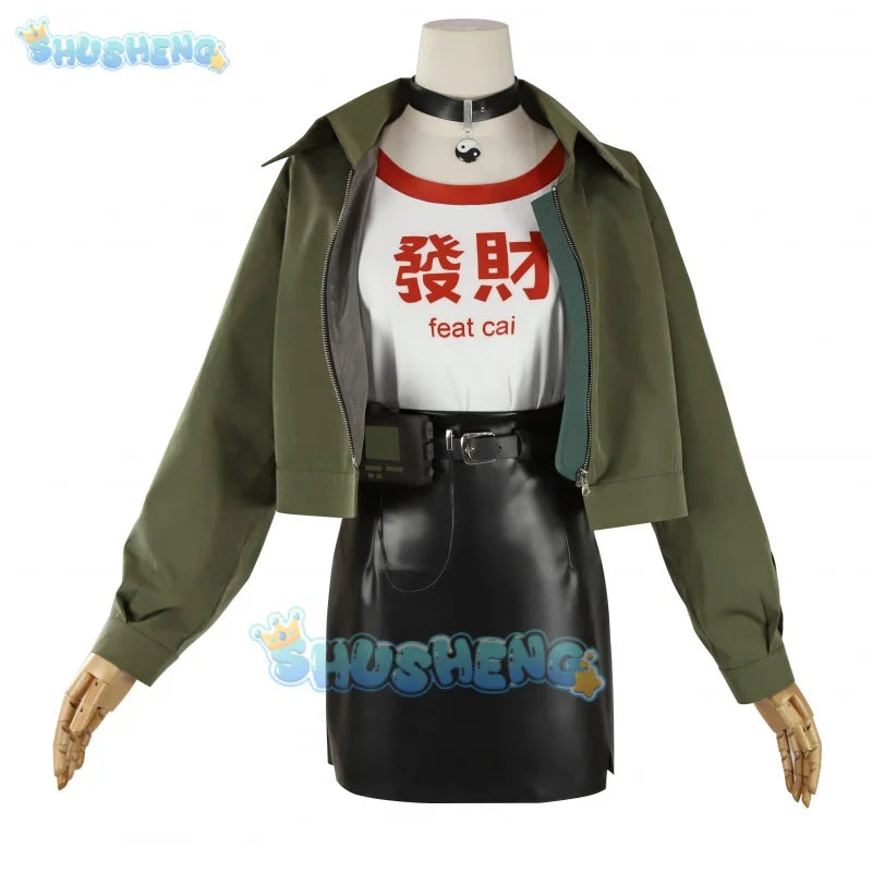 Rückseite: 1999 cos An-an Lee Cosplay Tägliche Kleidung Oberbekleidung für Frauen