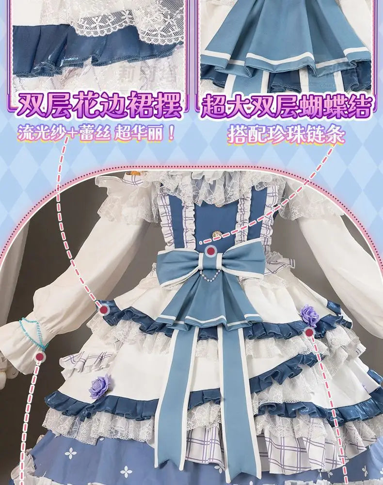 Emma Woods Lisa Beck Anime Game Identity V Cosplay Costume Gardener Clothes Wig Cosplay Lolita Style Woman Large size S-XXL