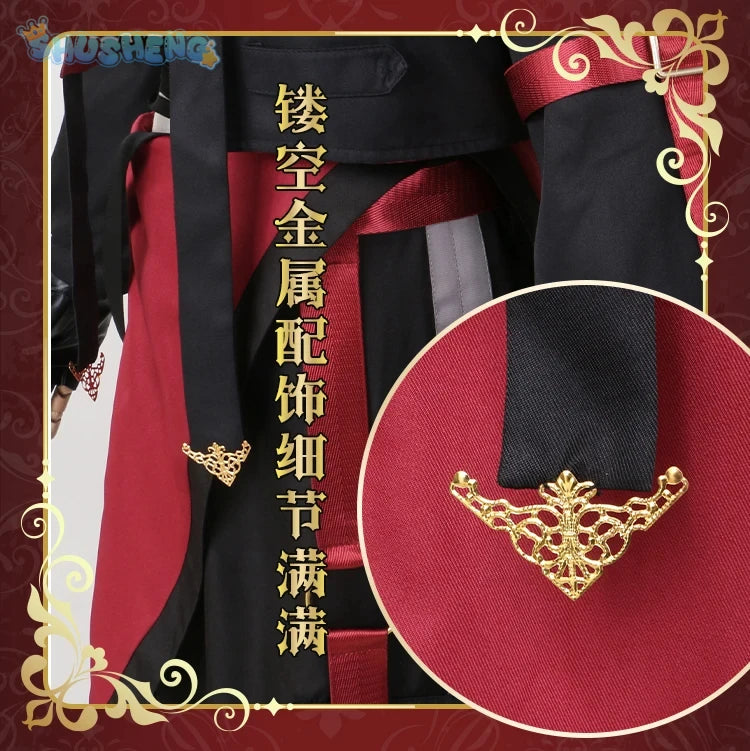 Anime VTuber Nijisanji Kuzuha Game Suit Gorgeous Handsome Uniform Cosplay Costume Halloween Party Role Play Outfit Men