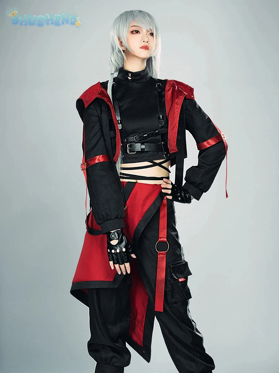 Anime VTuber Nijisanji Kuzuha Game Suit Gorgeous Handsome Uniform Cosplay Costume Halloween Party Role Play Outfit Men