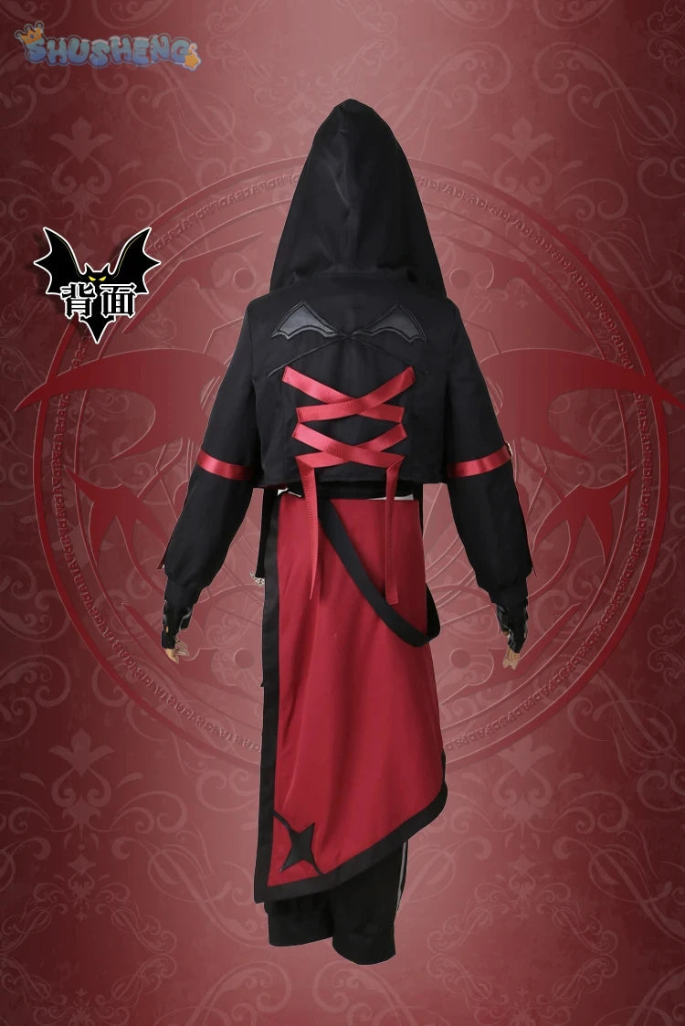 Anime VTuber Nijisanji Kuzuha Game Suit Gorgeous Handsome Uniform Cosplay Costume Halloween Party Role Play Outfit Men