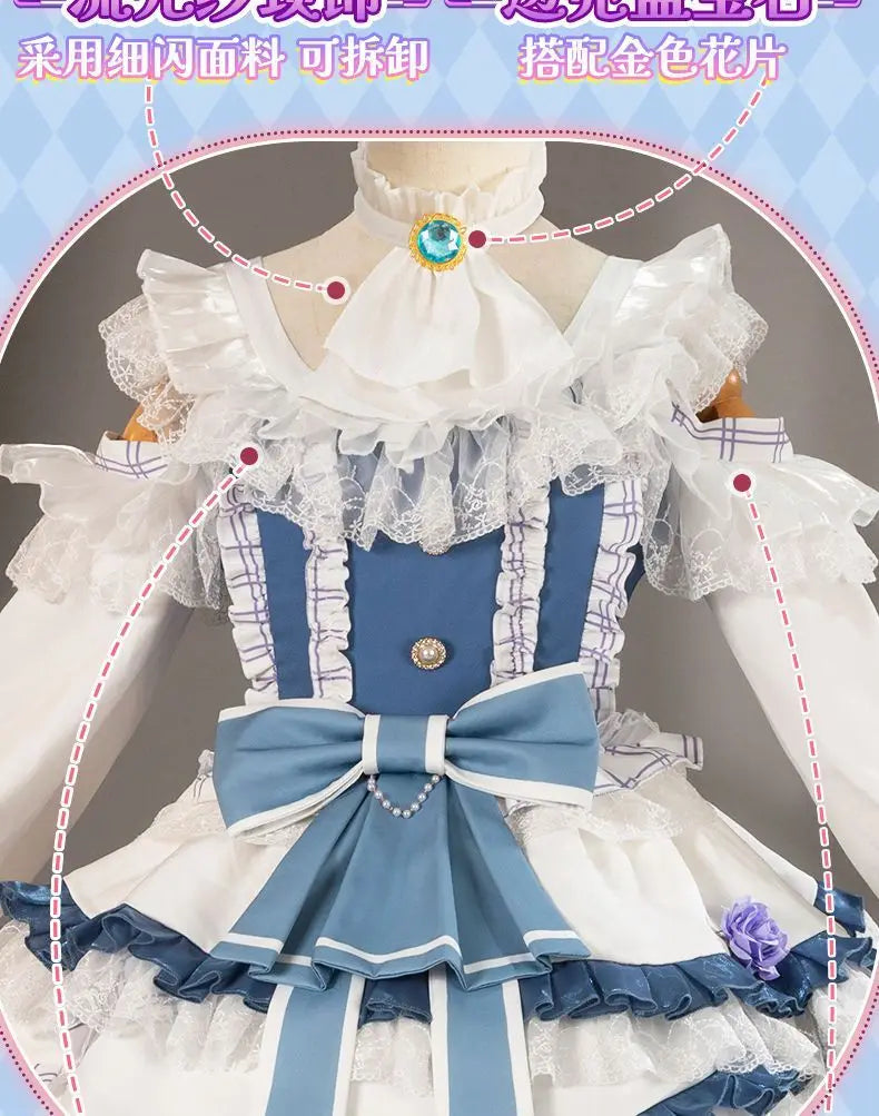 Emma Woods Lisa Beck Anime Game Identity V Cosplay Costume Gardener Clothes Wig Cosplay Lolita Style Woman Large size S-XXL