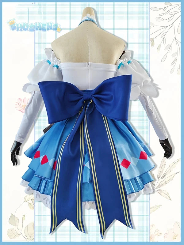 Arknights Eyjafjalla The Hvit Aska Picnic Cosplay Costume Cute and Sweet Lolita Dress Halloween Party Custom Uniform