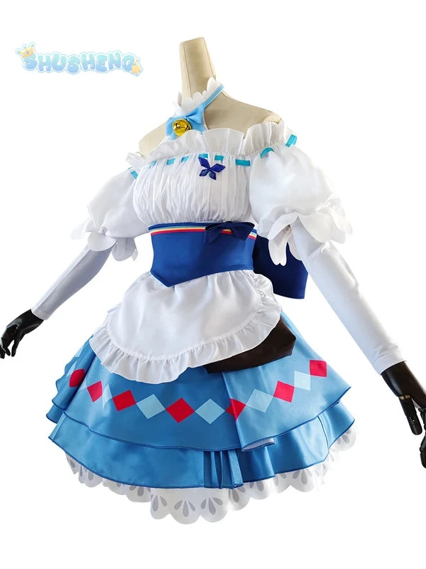 Arknights Eyjafjalla The Hvit Aska Picnic Cosplay Costume Cute and Sweet Lolita Dress Halloween Party Custom Uniform