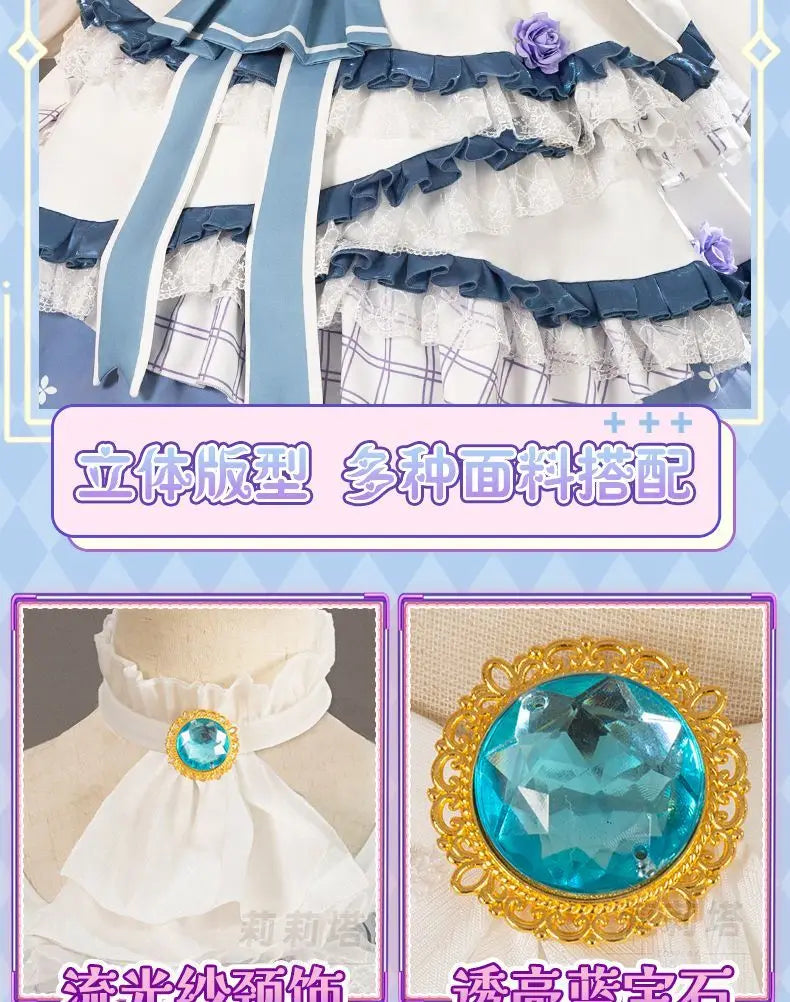 Emma Woods Lisa Beck Anime Game Identity V Cosplay Costume Gardener Clothes Wig Cosplay Lolita Style Woman Large size S-XXL