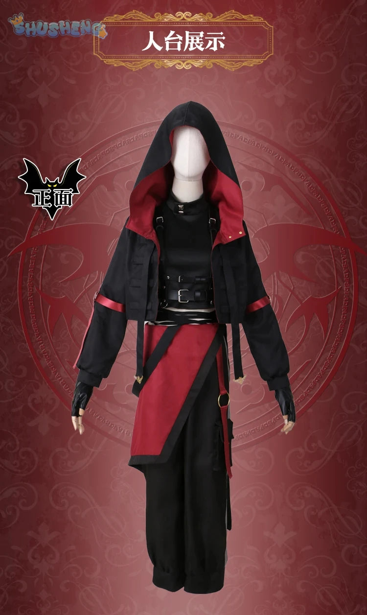 Anime VTuber Nijisanji Kuzuha Game Suit Gorgeous Handsome Uniform Cosplay Costume Halloween Party Role Play Outfit Men