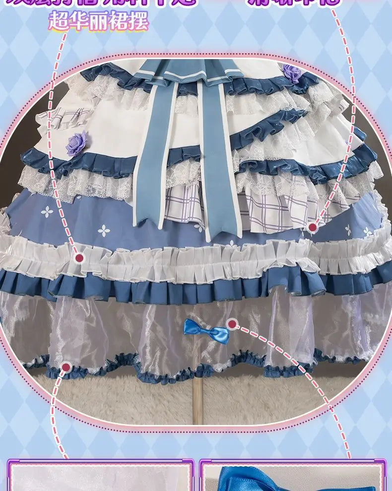 Emma Woods Lisa Beck Anime Game Identity V Cosplay Costume Gardener Clothes Wig Cosplay Lolita Style Woman Large size S-XXL