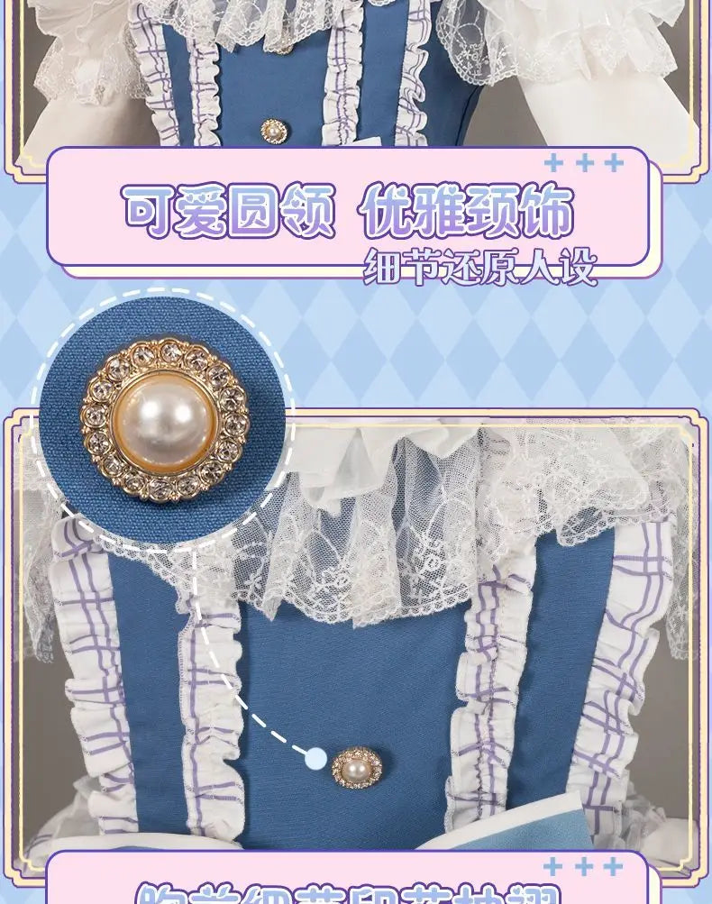 Emma Woods Lisa Beck Anime Game Identity V Cosplay Costume Gardener Clothes Wig Cosplay Lolita Style Woman Large size S-XXL