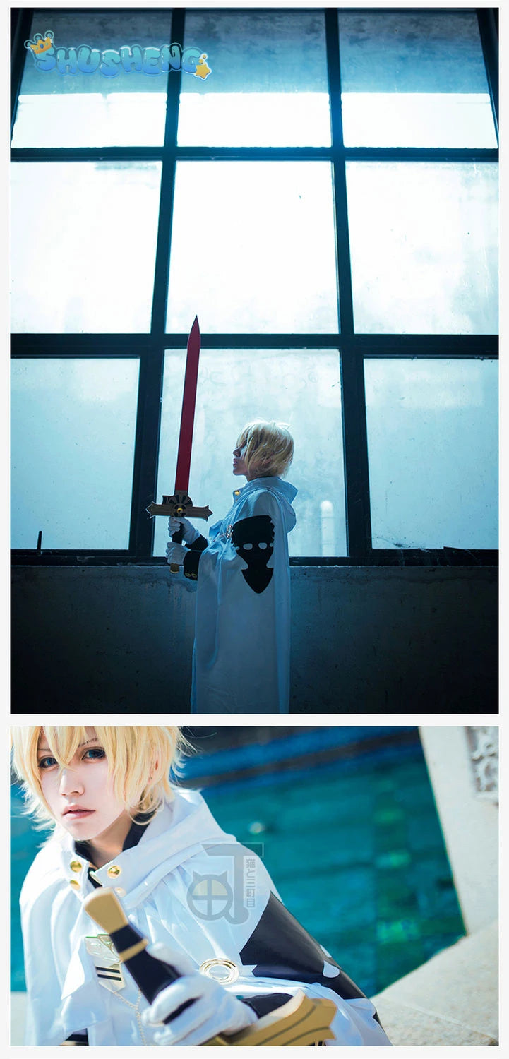 Seraph of the end Mikaela Hyakuya Yuichiro Hyakuya Cospaly Top and cloak pants accessories Spot Halloween costume costumes