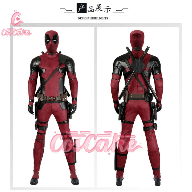 Deadpool Cosplay Cosutme Wade Winston Wilson Cosplay Costume Woman Movie Anti-hero Suit Halloween