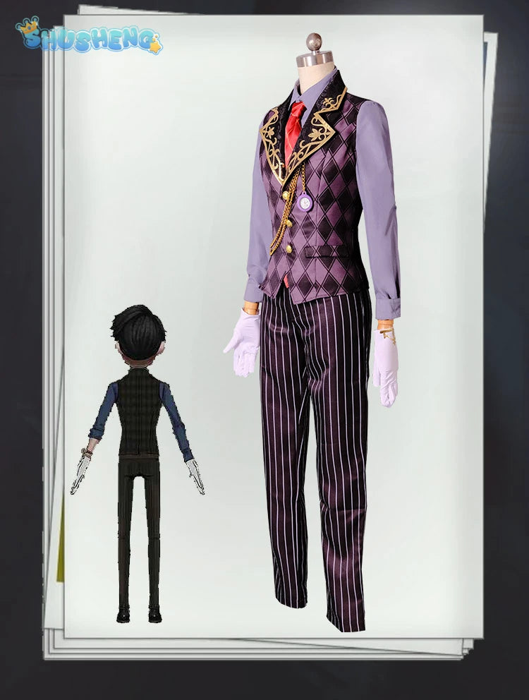 Aesop Carl Anime Game Identity V Cosplay Costume Clothes Wig Uniform men and women Cosplay Halloween Party IN STOCK