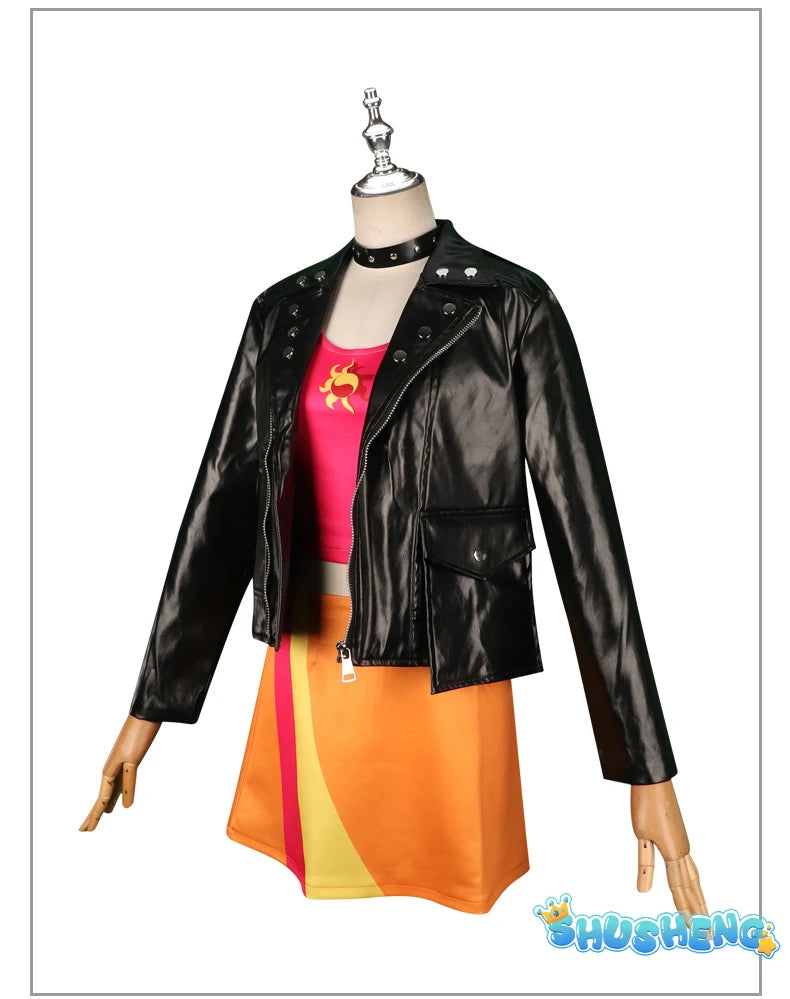 Anime Little Pony Cosplay Sunset Shimmer Costume Lovely Princess Skirt Uniform Suit Outfit Halloween Christmas Party Fashion