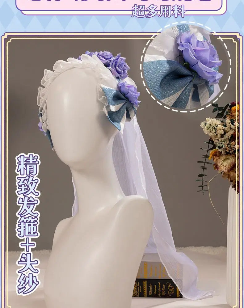 Emma Woods Lisa Beck Anime Game Identity V Cosplay Costume Gardener Clothes Wig Cosplay Lolita Style Woman Large size S-XXL