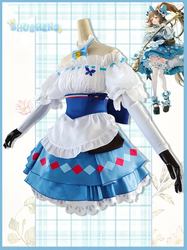 Arknights Eyjafjalla The Hvit Aska Picnic Cosplay Costume Cute and Sweet Lolita Dress Halloween Party Custom Uniform