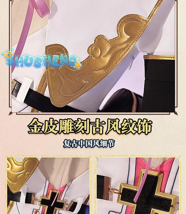 IN STOCK Wuthering Waves Encore Cosplay Costume Wig Dress Uniform New Federation Halloween Party for Women