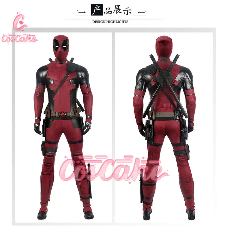 Deadpool 2 Cosplay Cosutme Wade Winston Wilson Cosplay Costume Woman Movie Anti-hero Suit Halloween