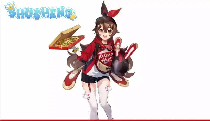 Anime Genshin Impact Amber Linkage Waiter Game Suit Lovely Uniform Cosplay Costume Halloween Party Outfit IN STOCK