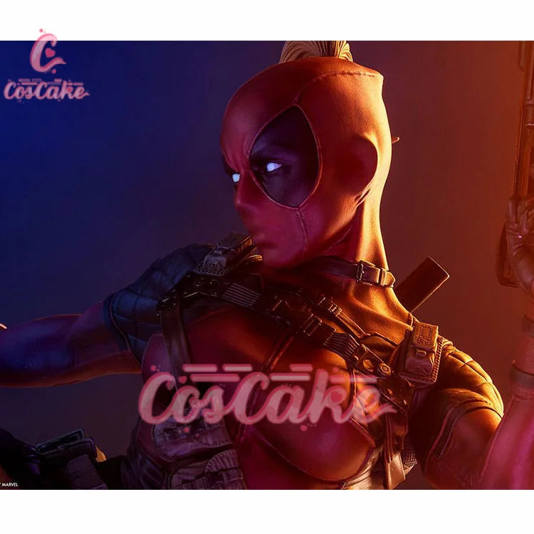 New Deadpool Cosplay Cosutme Wade Winston Wilson Jumpsuit Belt Cosplay Costume Movie Anti-hero Suit Halloween Women's version