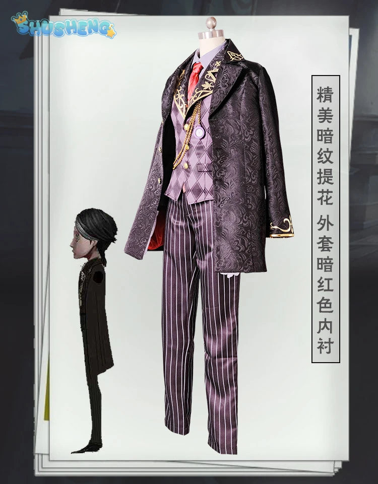 Aesop Carl Anime Game Identity V Cosplay Costume Clothes Wig Uniform men and women Cosplay Halloween Party IN STOCK