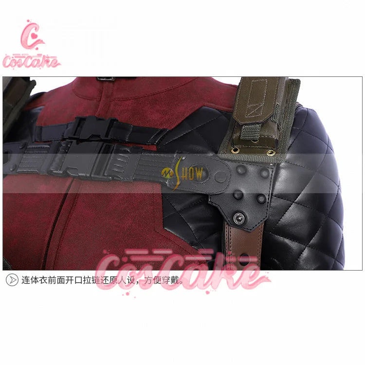 New Deadpool Cosplay Cosutme Wade Winston Wilson Jumpsuit Belt Cosplay Costume Movie Anti-hero Suit Halloween Women's version