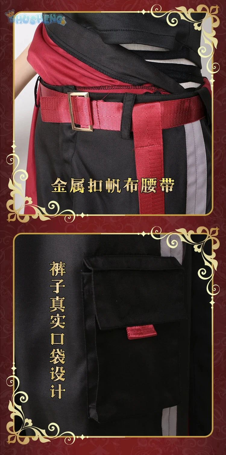 Anime VTuber Nijisanji Kuzuha Game Suit Gorgeous Handsome Uniform Cosplay Costume Halloween Party Role Play Outfit Men