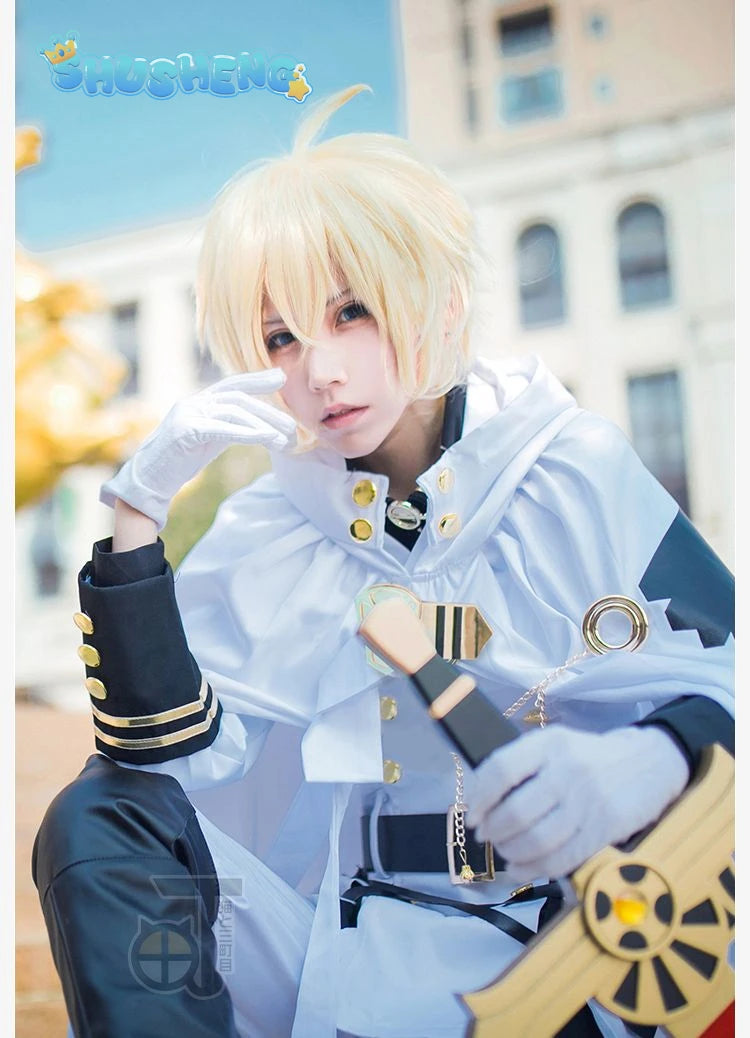 Seraph of the end Mikaela Hyakuya Yuichiro Hyakuya Cospaly Top and cloak pants accessories Spot Halloween costume costumes