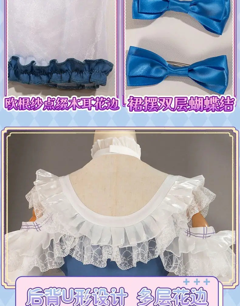 Emma Woods Lisa Beck Anime Game Identity V Cosplay Costume Gardener Clothes Wig Cosplay Lolita Style Woman Large size S-XXL
