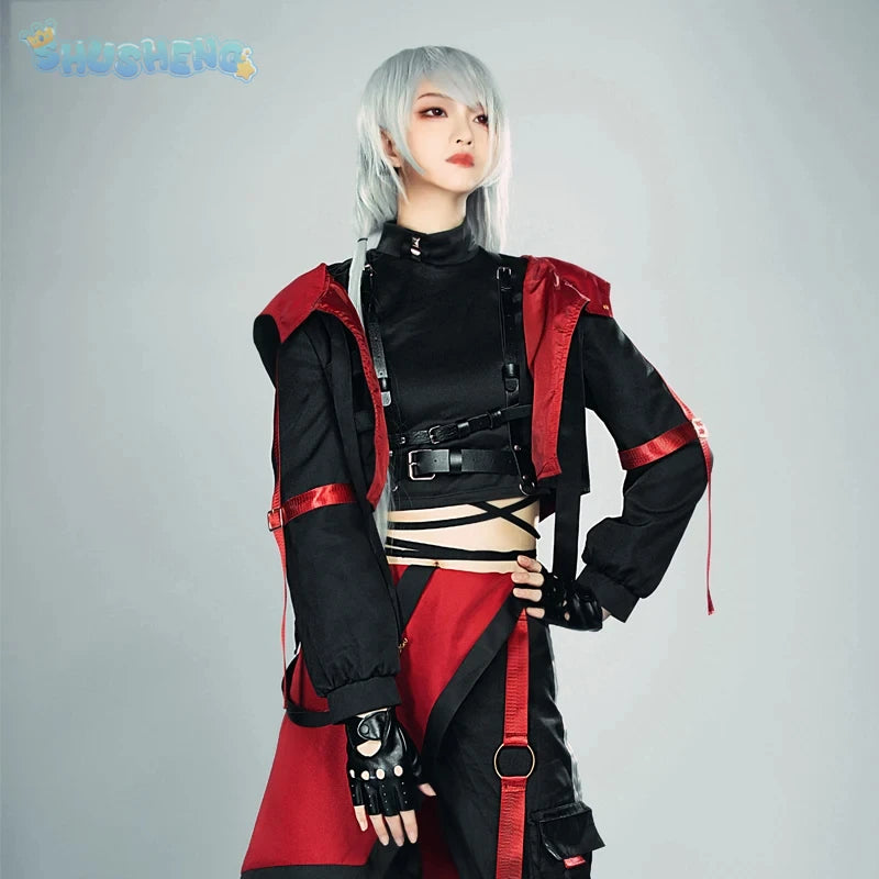 Anime VTuber Nijisanji Kuzuha Game Suit Gorgeous Handsome Uniform Cosplay Costume Halloween Party Role Play Outfit Men