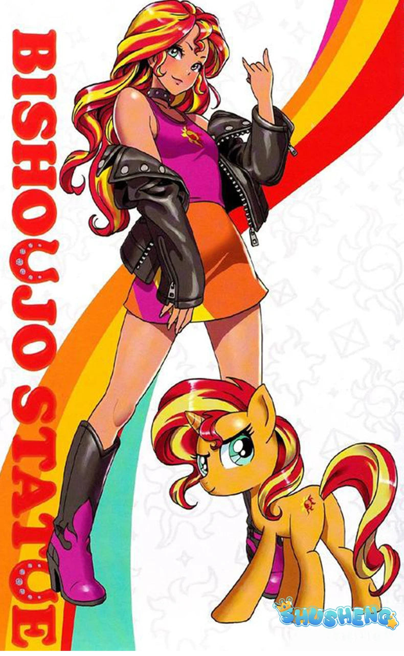 Anime Little Pony Cosplay Sunset Shimmer Costume Lovely Princess Skirt Uniform Suit Outfit Halloween Christmas Party Fashion