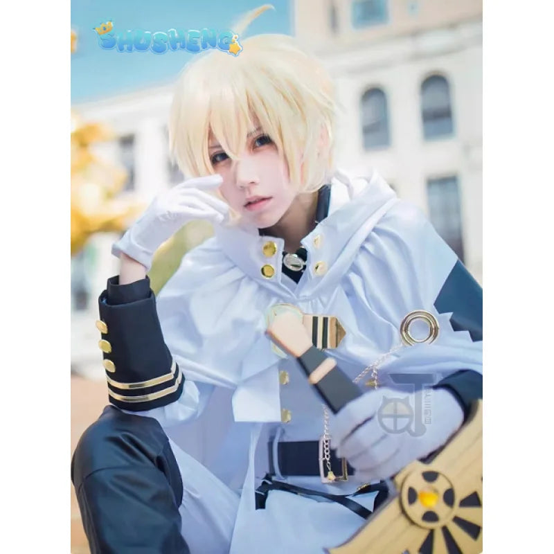 Seraph of the end Mikaela Hyakuya Yuichiro Hyakuya Cospaly Top and cloak pants accessories Spot Halloween costume costumes
