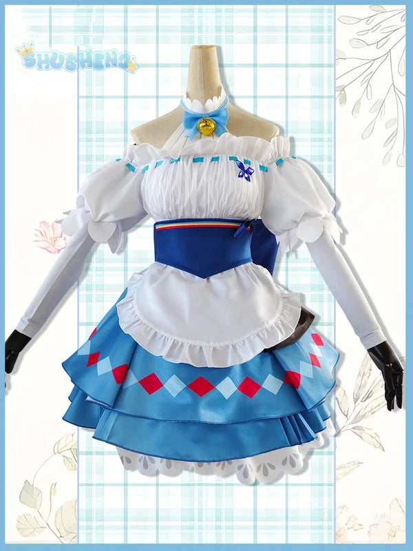 Arknights Eyjafjalla The Hvit Aska Picnic Cosplay Costume Cute and Sweet Lolita Dress Halloween Party Custom Uniform