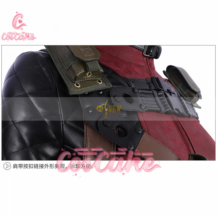 New Deadpool Cosplay Cosutme Wade Winston Wilson Jumpsuit Belt Cosplay Costume Movie Anti-hero Suit Halloween Women's version