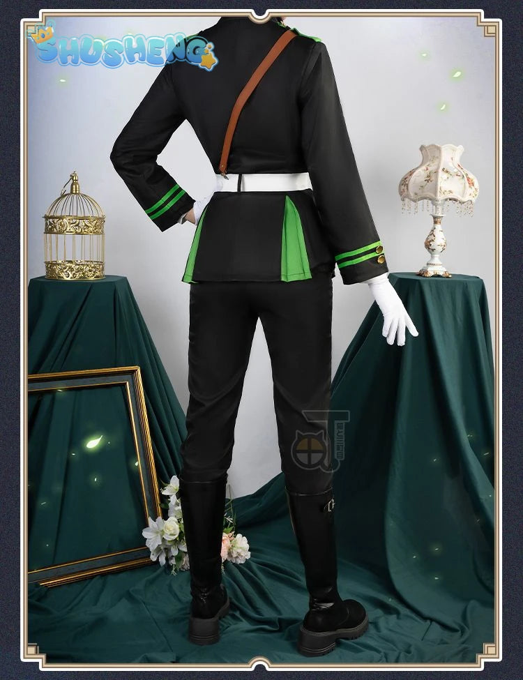 Seraph of the end Mikaela Hyakuya Yuichiro Hyakuya Cospaly Top and cloak pants accessories Spot Halloween costume costumes