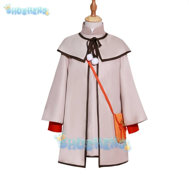 Spy X Family Code: Weißer Cosplay-Schmuggler Yor Anya Kostümzubehör mit Huttasche, komplettes Set für Erwachsene und Kinder