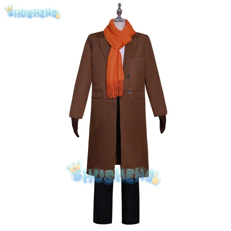 Spy X Family Code: Weißer Cosplay-Schmuggler Yor Anya Kostümzubehör mit Huttasche, komplettes Set für Erwachsene und Kinder