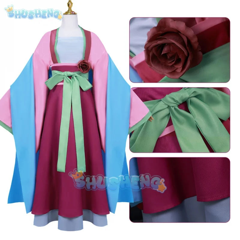 The Apothecary Diaries Cos Maomao Cosplay Kleidungsset rosa Maomao Kostüm