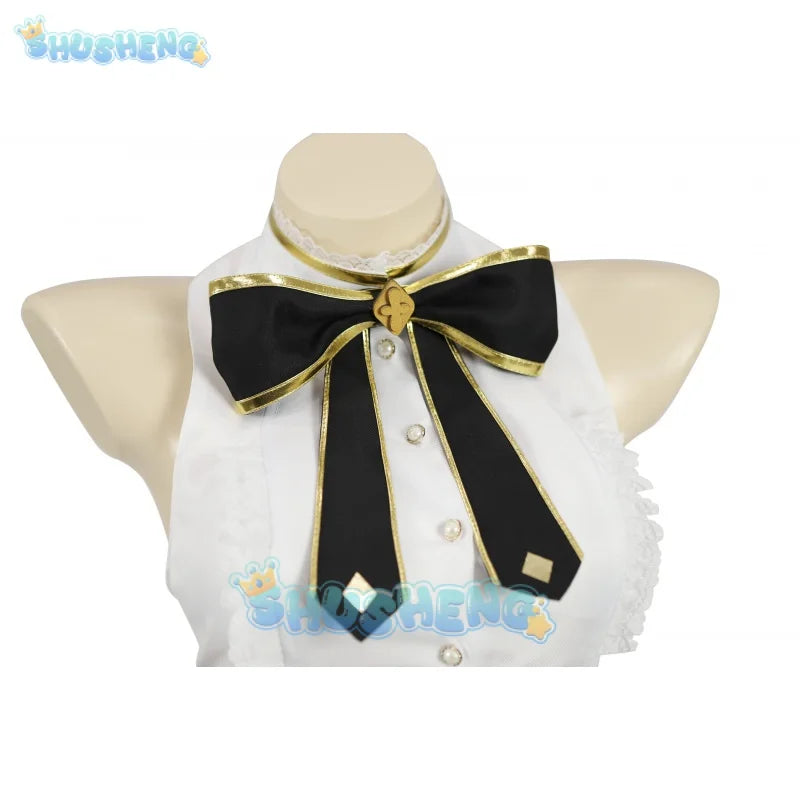 Die Plage einer eingesperrten Vampirprinzessin cos Villhaze Kleid Halloween Weihnachten Karneval Cosplay Kostüme Kopfbedeckung