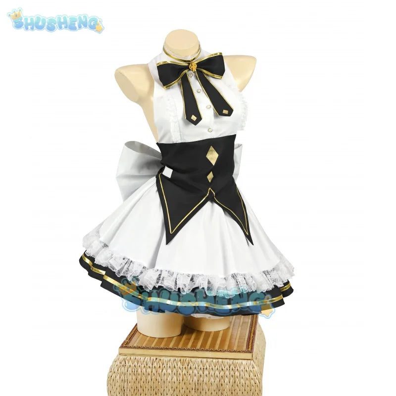 Die Plage einer eingesperrten Vampirprinzessin cos Villhaze Kleid Halloween Weihnachten Karneval Cosplay Kostüme Kopfbedeckung