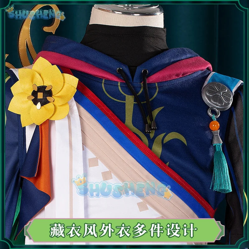 Tighnari Cosplay-Kostüm Genshin Impact Kleid Uniform Spiel Rollenspiel-Outfit für Halloween Weihnachten