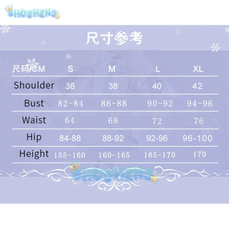 Vocaloid Hatsune Miku V Home Cosplay-Kostüm Schnee Hatsune Miku Schneehexe Cos Kostümanzug
