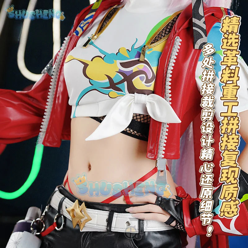 Honkai Star Rail Rappa Cosplay Costume Uniform Hat Jacket Shorts Galaxy Ranger Props Halloween Party Women Accessory Shusheng