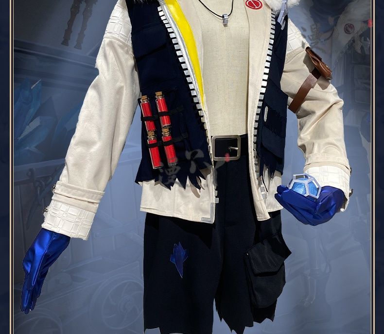 Batter Ganji Gupta Cosplay Costume Game Identity V Anime Roleplay Suit Prop Fancy Halloween Carnival Party Uniform
